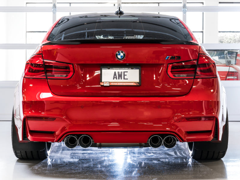 AWE Tuning BMW F8X M3/M4 SwitchPath Cat-Back Exhaust - Chrome Silver Tips