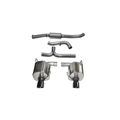 Corsa 08-10 Subaru Impreza WRX Sedan 2.5L Turbo Manual 3in Sport Cat-Back Exhaust w/4in Black Tips