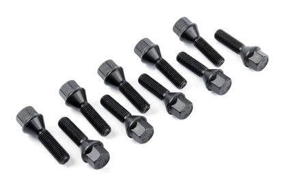 Dinan Lug Bolts - Cone Seat - M12x1.5 - 39mm - Black (Set of 10)