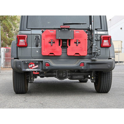 aFe MACH Force-Xp Axle-Back Exhaust System w/Black Tip 18-20 Jeep Wrangler L4-2.0T / V6-3.6L