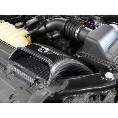 aFe Quantum Cold Air Intake System Scoop 18-20 Ford F150 EcoBoost V6-3.5L/2.7L - Carbon Fiber