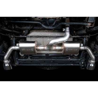 AWE Tuning 07-18 Jeep Wrangler JK/JKU 3.6L Tread Edition Axle-Back Dual Exhaust - Chrome Silver Tips