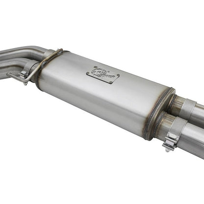 aFe POWER Rebel Series 3in 409 SS Cat Back Exhaust w/ Polished Tips 17 Ford F-150 Raptor V6-3.5L