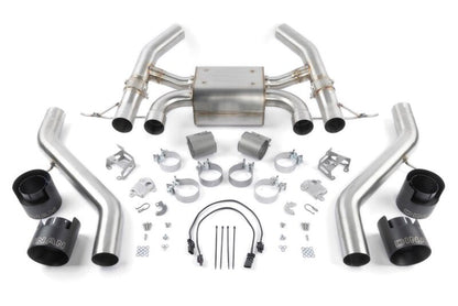 Dinan 23-26 BMW M2 (G87) Valved Axleback Exhaust System - Black Tips