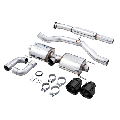 AWE Subaru BRZ/ Toyota GR86/ Toyota 86 Touring Edition Cat-Back Exhaust- Diamond Black Tips