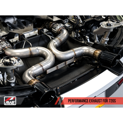 AWE Tuning McLaren 720S Performance Exhaust - Diamond Black Tips