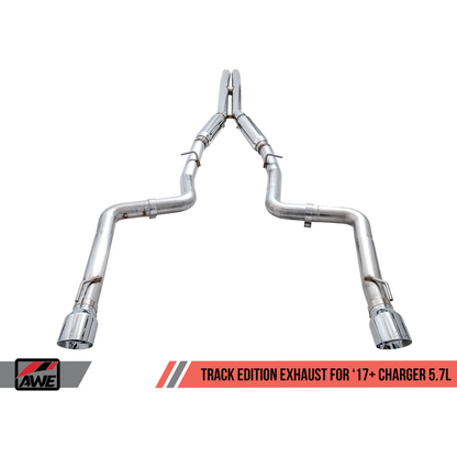 AWE Tuning 2017+ Dodge Charger 5.7L Track Edition Exhaust - Chrome Silver Tips