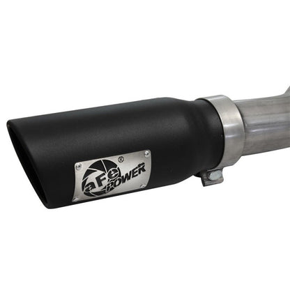 aFe MACHForce XP Exhaust 3in SS Dual Side Exit CB w/ Black Tips 11-14 Ford F150 EcoBoost V6-3.5L TT