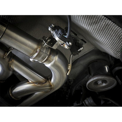 aFe MACH Force-Xp 3.5in. 304 SS C/B Exhaust System 15-18 BMW X5 M (F85) V8-4.4L (tt) - Black Tip