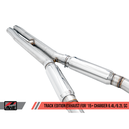 AWE Tuning 2015+ Dodge Charger 6.4L/6.2L Supercharged Track Edition Exhaust - Chrome Silver Tips