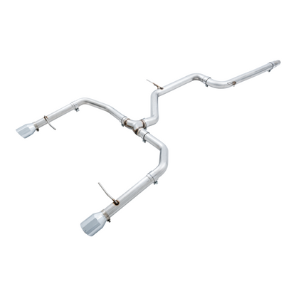 AWE Tuning 18-21 Volkswagen Jetta GLI Mk7 Track Edition Exhaust - Chrome Silver Tips (Fits OEM DP)