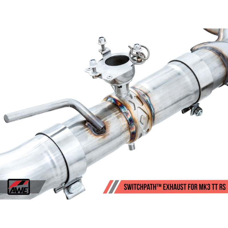 AWE Tuning SwitchPath Exhaust with Diamond Black RS-Style Tips - 18-19 Audi TTRS