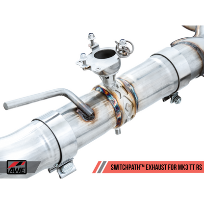AWE Tuning SwitchPath Exhaust with Diamond Black RS-Style Tips - 18-19 Audi TTRS