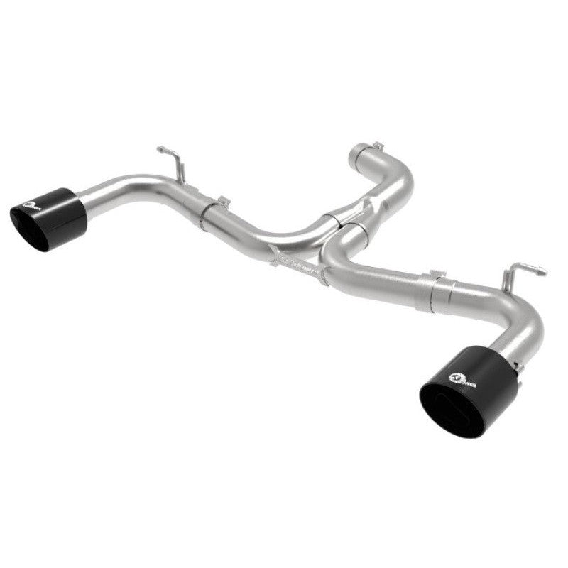 aFe 18-20 VW GTI (MK7.5) 2.0L MACH Force-Xp 3in to 2.5in 304 SS Axle-Back Exhaust System-Black Tips