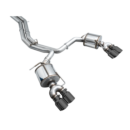 AWE Tuning 19-23 Audi C8 S6/S7 2.9T V6 AWD Touring Edition Exhaust - Diamond Black Tips