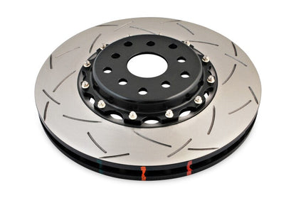 DBA 04-07 STi/2017 BRZ w/Perf. Pkg. 10 Hole Front Slotted 5000 Series 2/PC Rotor Assembled w/Blk Hat