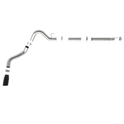 aFe Atlas 4in Aluminized Steel DPF-Back Exh 18-19 Ford F-150 V6-3.0L (td) w/ Black Tip