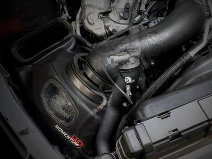 aFe BladeRunner Black 3in Aluminum Charge Pipe Kit 20-21 GM Diesel Trucks V8-6.6L (td) L5P
