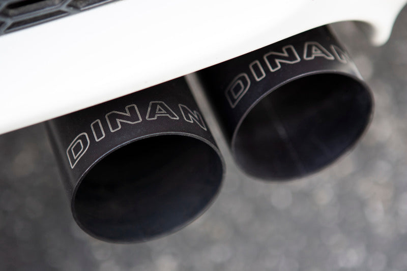 Dinan 08-13 BMW M3 (E92/E93) Free Flow Axleback Exhaust System - Black Tips