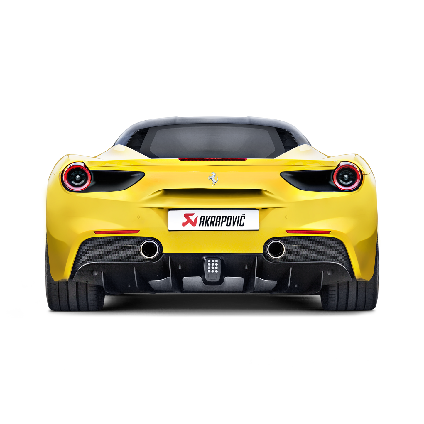 Akrapovič Slip-On Line Exhaust (Titanium) w/Carbon Tips - 2016-2019 Ferrari 488 GTB/488 Spider