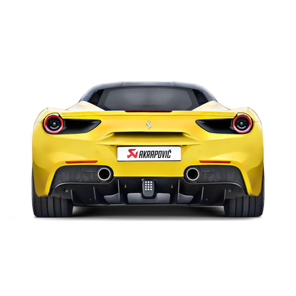 Akrapovič Slip-On Line Exhaust (Titanium) w/Carbon Tips - 2016-2019 Ferrari 488 GTB/488 Spider