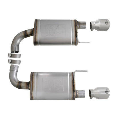 aFe MACH Force-Xp SS Axle Back Exhaust w/Polished Tips 15-17 Ford Mustang GT V8-5.0L