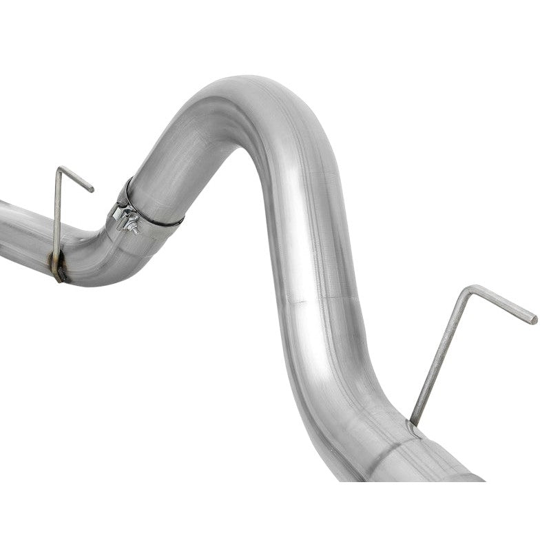 aFe Atlas 4in Aluminized Steel DPF-Back Exh 18-19 Ford F-150 V6-3.0L (td) w/ Black Tip