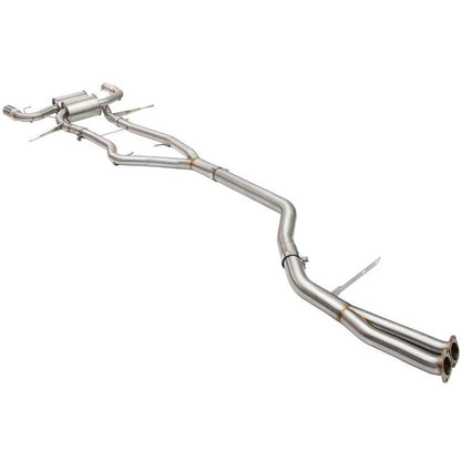 aFe MACHForce XP SS-304 Polish Tip 3.0in-2.5in Dia Cat Back Exhaust 11-13 BMW 335i (E90/E92) 3.0L