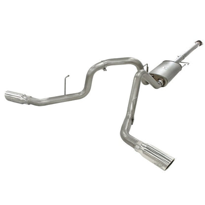 aFe MACHForce XP Exhausts 3inSS Dual Side Exit Cat-Back 11-14 Ford F150 Ecoboost V6-3.5L (TT)