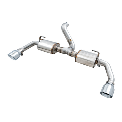 AWE Tuning 2018+ Jeep Wrangler JL/JLU Tread Edition Axle-Back Dual Exhaust - Chrome Silver Tips