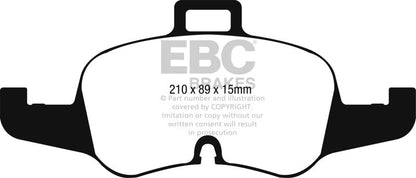 EBC 16-17 Audi TT Yellowstuff Front Brake Pads