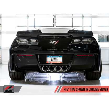 AWE Tuning 14-19 Chevy Corvette C7 Z06/ZR1 (w/o AFM) Touring Edition Axle-Back Exhaust w/Chrome Tips