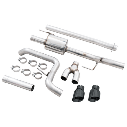 AWE 0FG 21+ Ford F150 Dual Side Exit Cat-Back Exhaust - 4.5in Diamond Black Tips