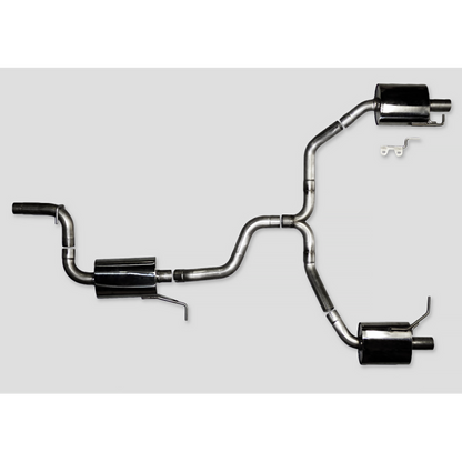 AWE Tuning VW CC Touring Edition Exhaust Dual Outlet - Chrome Silver Tips