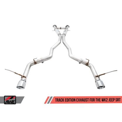 AWE Tuning 2020 Jeep Grand Cherokee SRT Track Edition Exhaust - Chrome Silver Tips