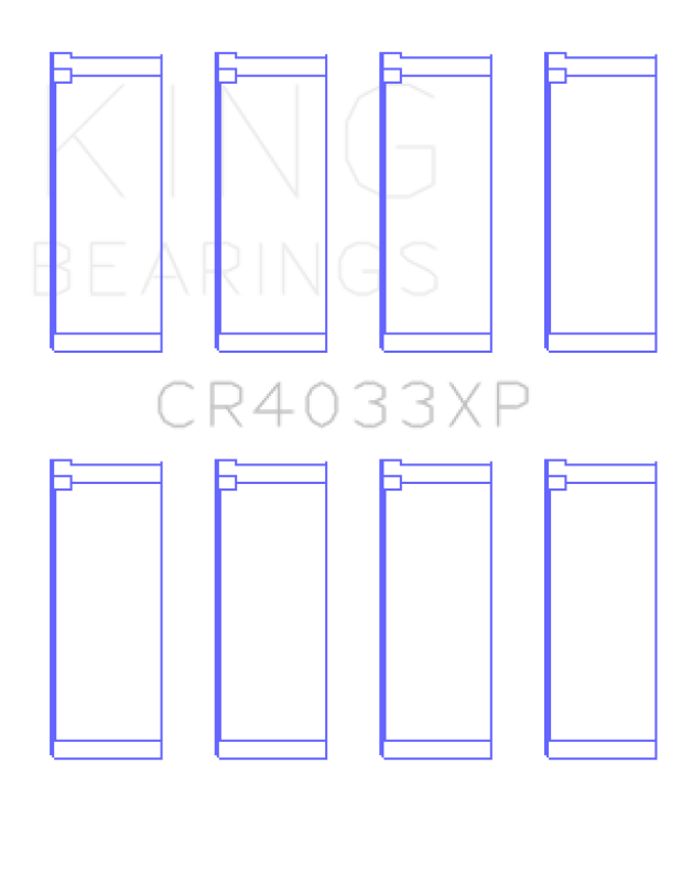 King Engine Bearings Honda F20C/F22C/B20/H22 16V Performance Rod Bearing Set - Size STD