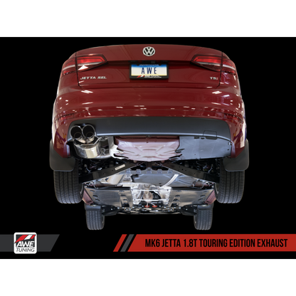 AWE Tuning Mk6 GLI 2.0T - Mk6 Jetta 1.8T Touring Edition Exhaust - Diamond Black Tips