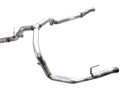 AWE Tuning 4th Gen GM 1500 5.3L 0FG Cat-Back Split Rear Exit (w/ Bumper Cutouts) - OE Tips