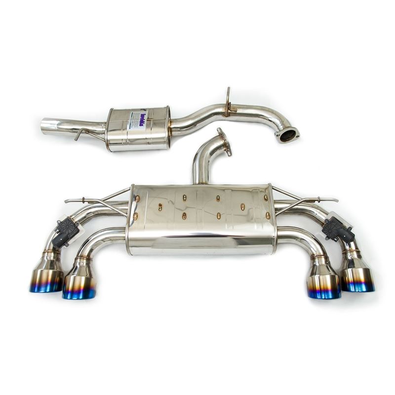 Invidia 18-21 Volkswagen Golf MK7.5 Valved Q300 Rolled Stainless Steel Tip Cat-Back Exhaust