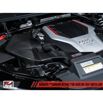 AWE Tuning Audi B9 SQ5 3.0T AirGate Carbon Fiber Intake w/ Lid