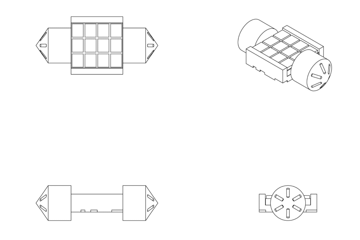 Festoon: Morimoto XB LED 2.0 (44mm) - Signal/Brake/Interior - Morimoto