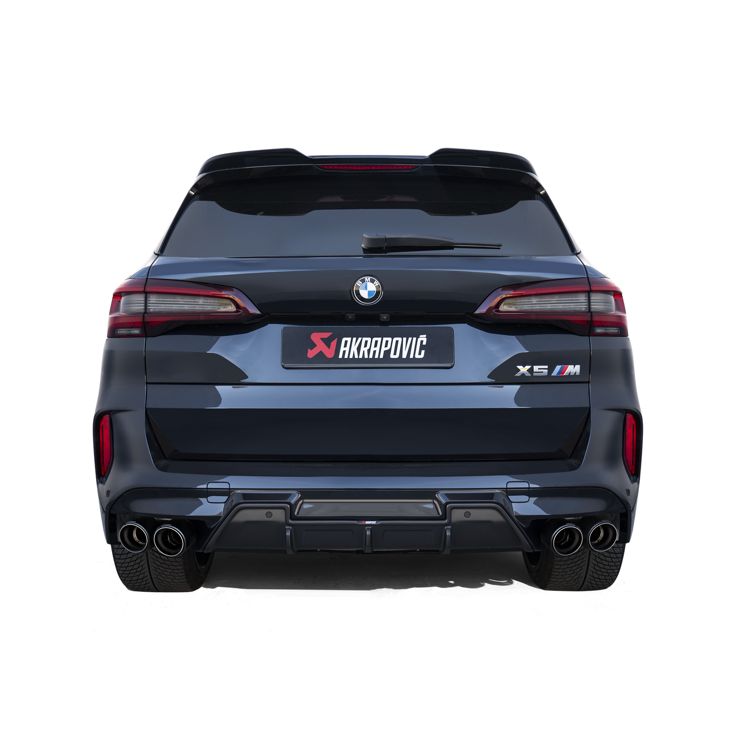 Akrapovič Slip-On Line Exhaust (Titanium) w/Carbon Tips - 2020-2023 BMW X5M/X6M (F95/F96)