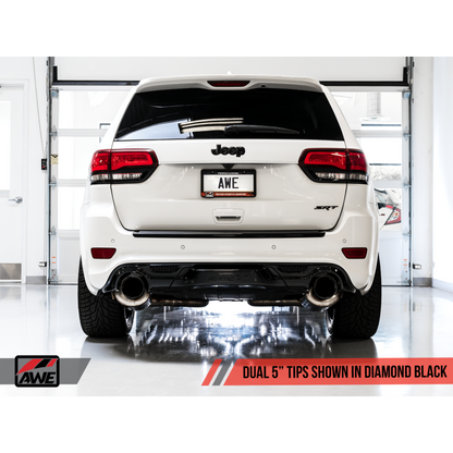 AWE Tuning 2020 Jeep Grand Cherokee SRT Touring Edition Exhaust - Diamond Black Tips