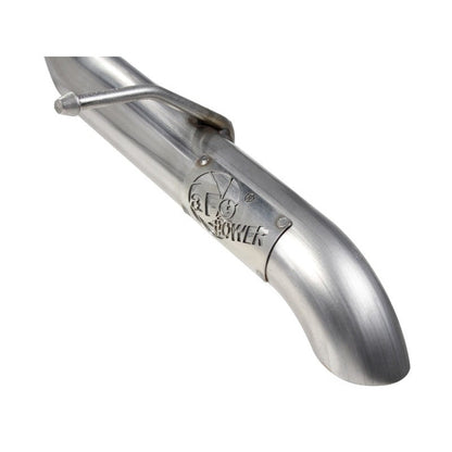 aFe MACHForce XP Exhaust Cat-Back 3in SS-409 Hi-Tuck inRBin 12-14 Jeep Wrangler Unlimited V6 4Dr