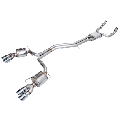 AWE Tuning 19-23 Audi C8 S6/S7 2.9T V6 AWD Touring Edition Exhaust - Chrome Silver Tips
