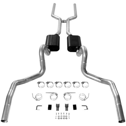 Flowmaster 68-72 GM A-BODY 3in. American Thunder SS Crossmember-Back Exhaust System-Catback-Flowmaster