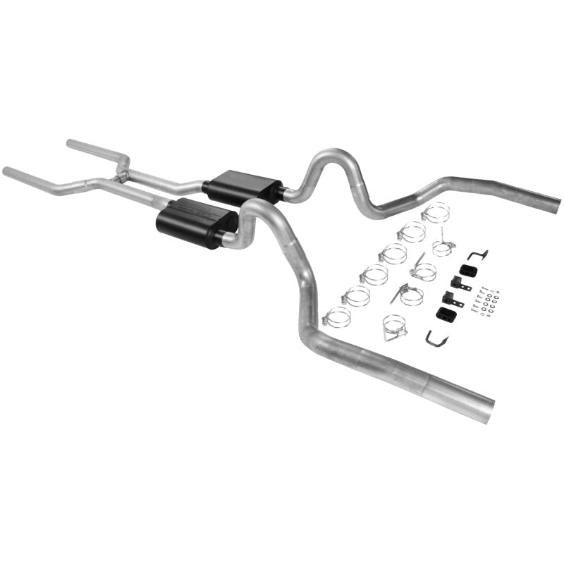 Flowmaster 68-72 GM A-BODY 3in. American Thunder SS Crossmember-Back Exhaust System-Catback-Flowmaster