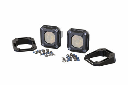 Flush or Angled Mounting Kit: Morimoto 1Banger - Brackets - Morimoto