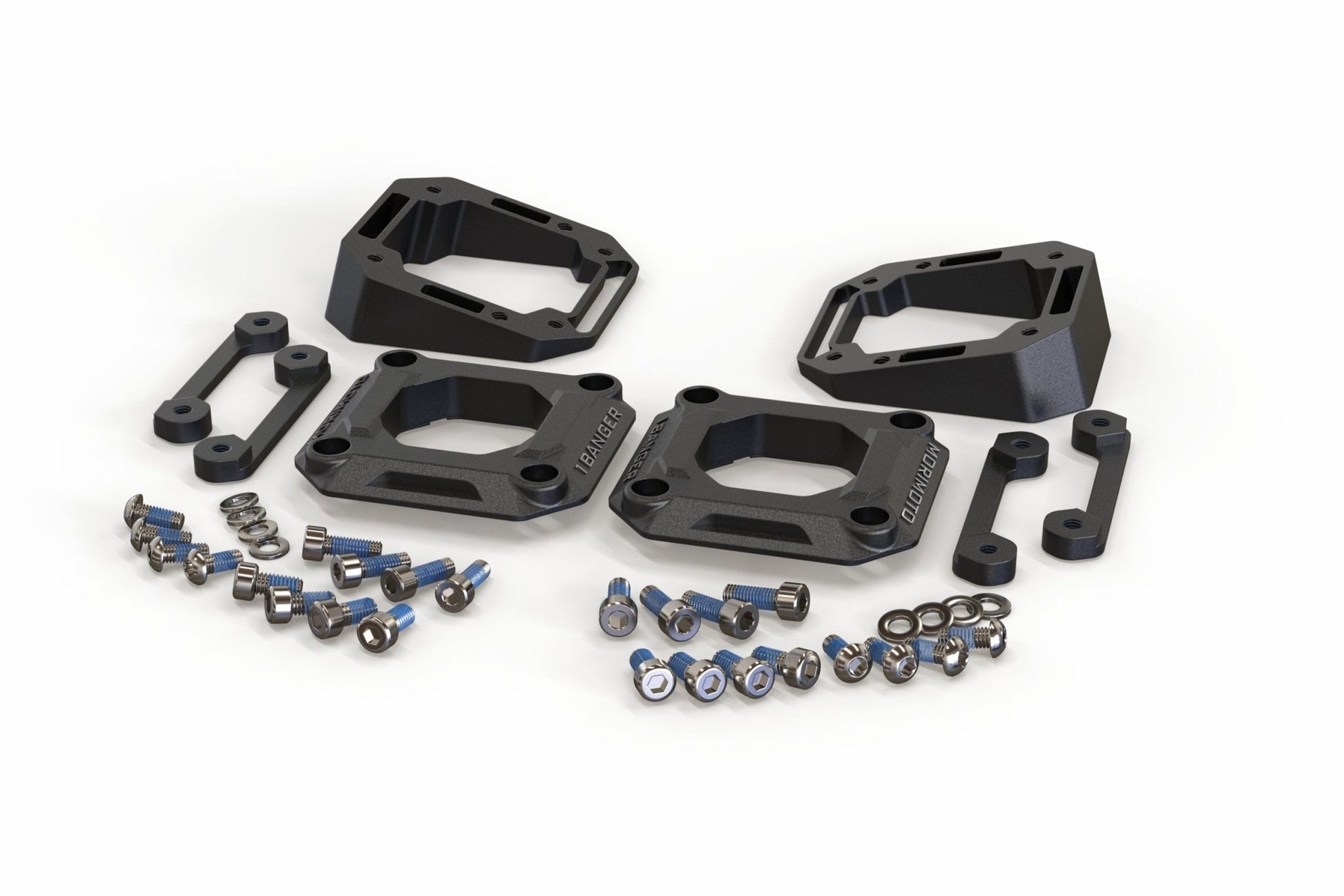Flush or Angled Mounting Kit: Morimoto 1Banger - Brackets - Morimoto