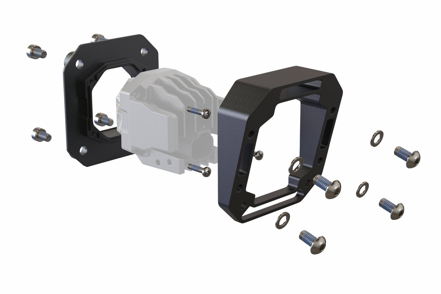Flush or Angled Mounting Kit: Morimoto 1Banger - Brackets - Morimoto
